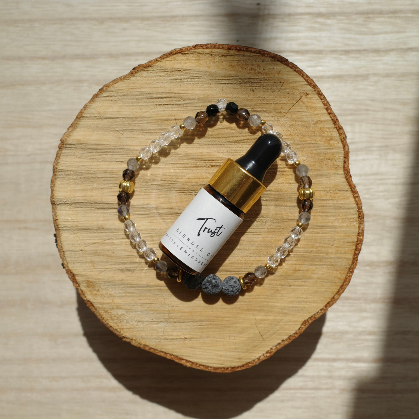 【&e】Aroma bracelet(Black×Trust)