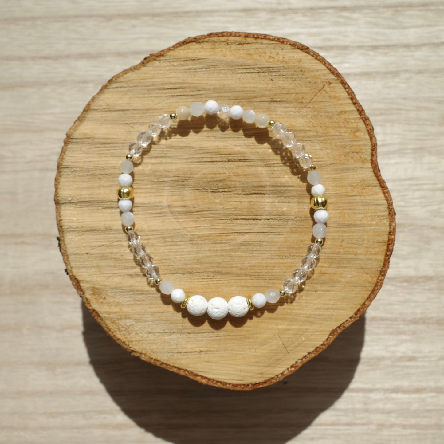 【&e】Aroma bracelet（White×Serenity）