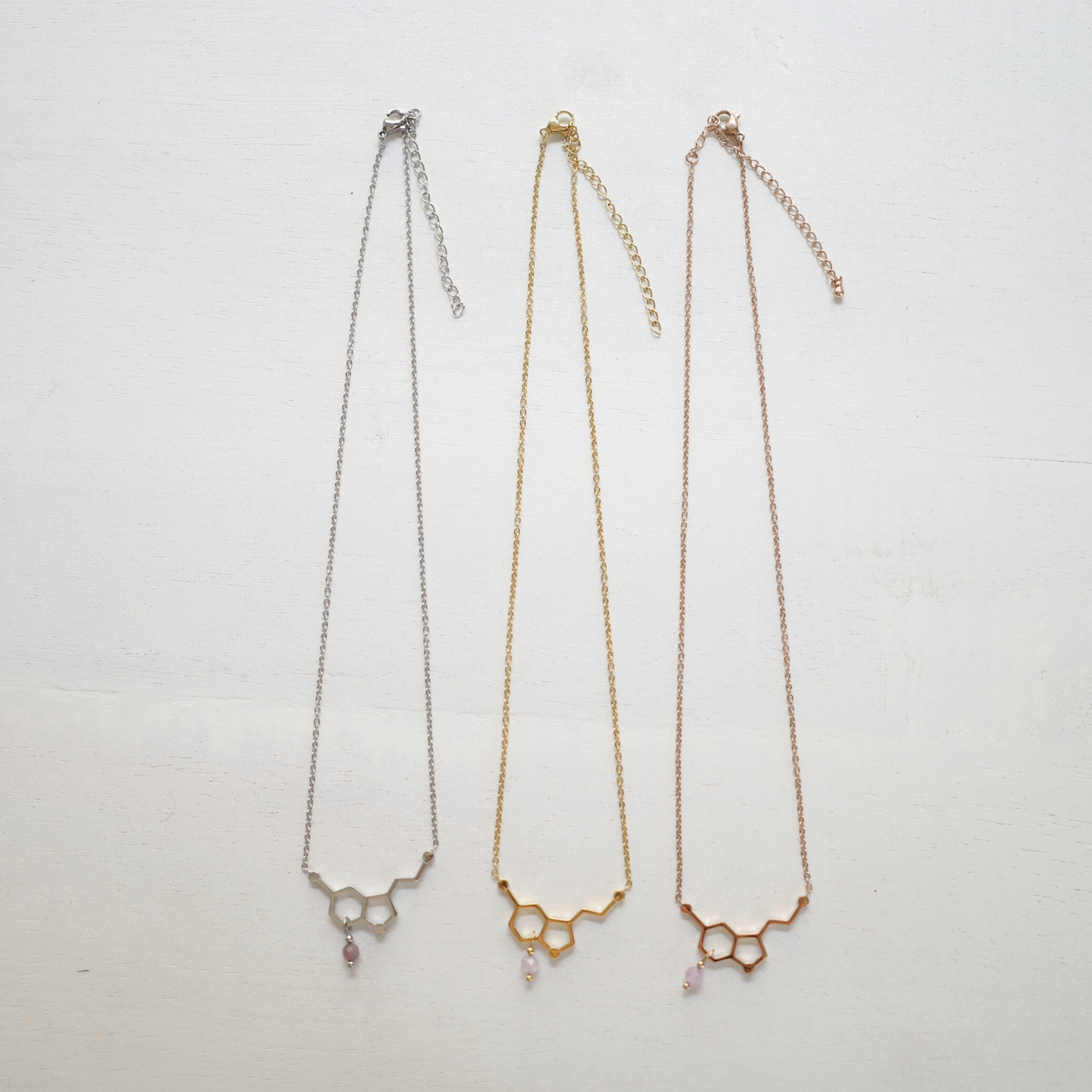 【予約販売】with Eriko『 Be Happy ♡』ローズゴールドネックレス