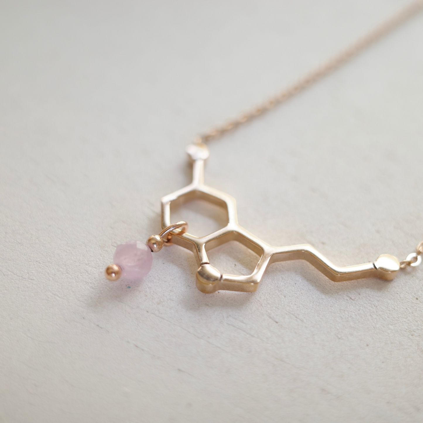 【予約販売】with Eriko『 Be Happy ♡』ローズゴールドネックレス