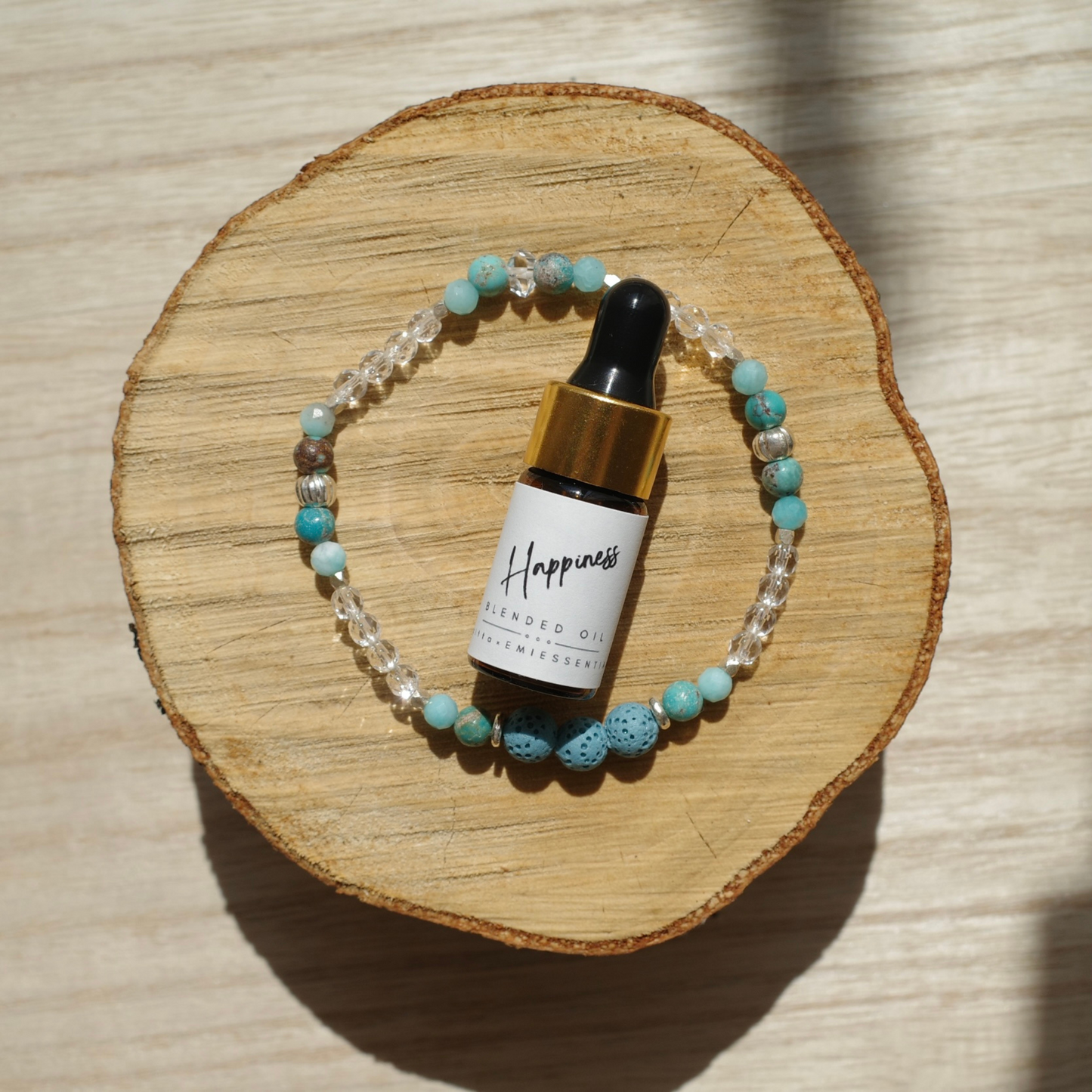 【&e】Aroma bracelet（Blue×Hapiness）