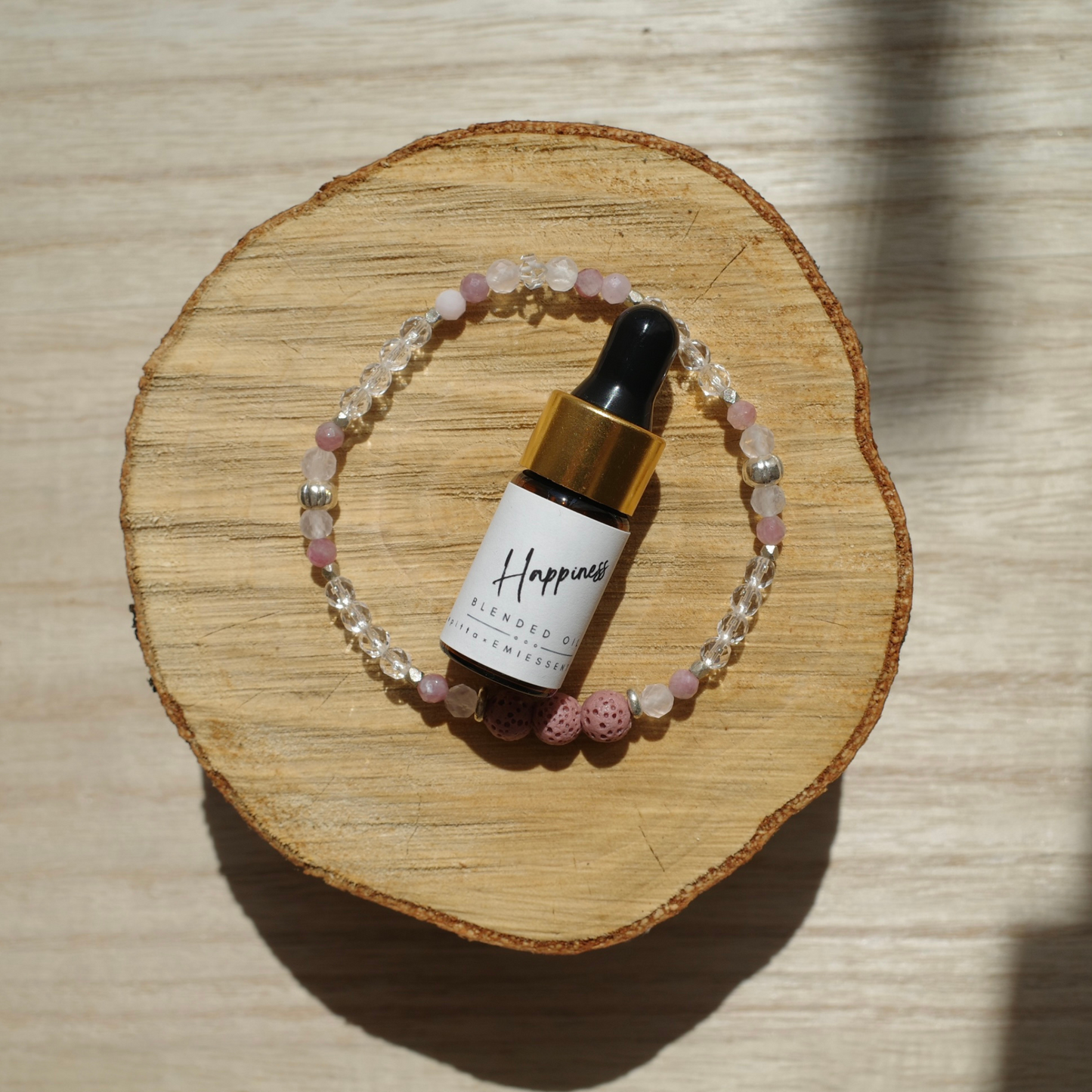 【&e】Aroma bracelet（Pink×Hapiness）