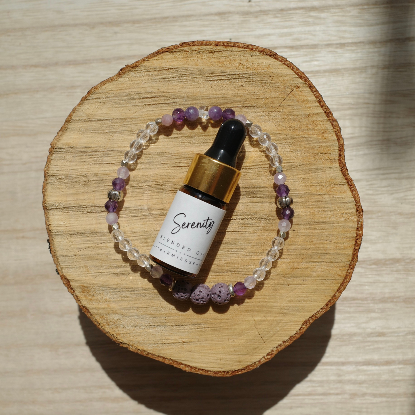 【&e】Aroma bracelet(Purple×Serenity)