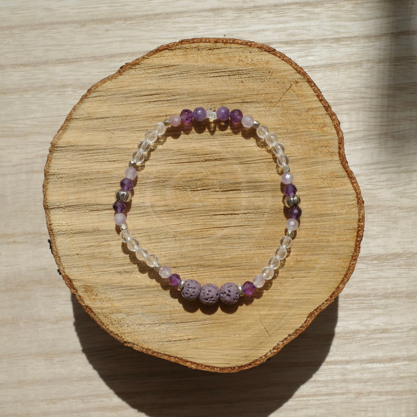 【&e】Aroma bracelet（Purple×Serenity）