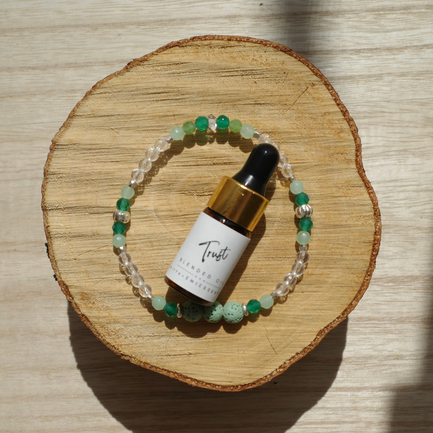 【&e】Aroma bracelet（Green×Trust）