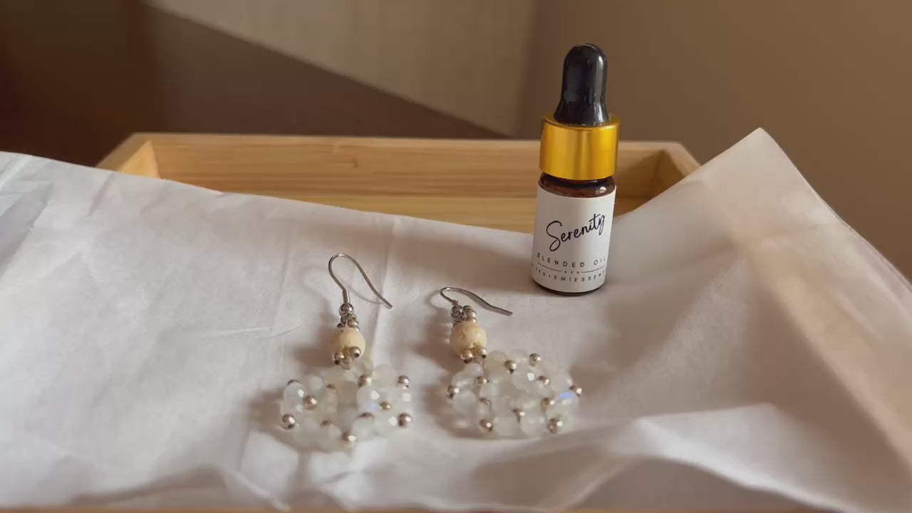 &e】Aroma pierce（Happiness × Pink） – 天然石ハンドメイド